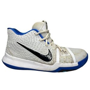 Nike Kyrie 3 Little Kids 869985-102 White Hyper Cobalt Shoes Youth Size 6Y